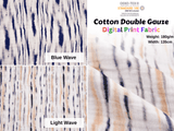 100% Cotton Double Gauze /Muslin Digital Prints Fabric -6570 - G.k Fashion Fabrics