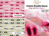 100% Cotton Double Gauze /Muslin Digital Prints Fabric -6570 - G.k Fashion Fabrics