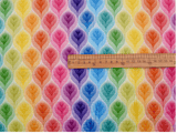 100% Cotton Double Gauze /Muslin Rainbow Feathers Digital Prints - G.k Fashion Fabrics