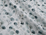 100% Cotton Double Gauze /Muslin Sage Eucalyptus Digital Prints Fabric - G.k Fashion Fabrics