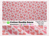 100% Cotton Double Gauze /Muslin Sweethearts Digital Prints Fabric - G.k Fashion Fabrics