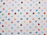 100% Cotton Double Gauze /Muslin Triangle Trumbles Digital Prints Fabric - G.k Fashion Fabrics
