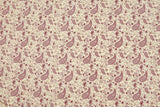 100% Cotton Loom Line Abstract Paisley Fabric-013 - G.k Fashion Fabrics Bordo -1 / Price Per Half Yard Loom Line Cotton