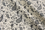 100% Cotton Loom Line Abstract Paisley Fabric-013 - G.k Fashion Fabrics Loom Line Cotton