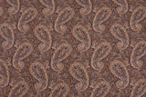 100% Cotton Loom Line Big Paisley Fabric - 189 - G.k Fashion Fabrics Cacao - 3 / Price Per Half Yard Loom Line Cotton
