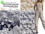 100% Cotton Loom Line Floral Serenade Fabric - 141 - G.k Fashion Fabrics Loom Line Cotton