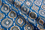 100% Cotton Loom Line Medallion Block Print Fabric - 8295 - G.k Fashion Fabrics