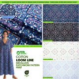 100% Cotton Loom Line Medallion Patchwork Pattern Print Fabric – 8364 - G.k Fashion Fabrics
