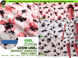 100% Cotton Loom Line+ Midnight Anemone Print Fabric – 400 - G.k Fashion Fabrics
