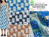 100% Cotton Loom Line Patch Work Fabric - 140 - G.k Fashion Fabrics