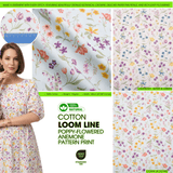 100% Cotton Loom Line Poppy Flowered Anemone Botanical Fabric - 8389 - G.k Fashion Fabrics