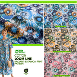 100% Cotton Loom Line Radiant Botanica Print Fabric – 8399 - G.k Fashion Fabrics