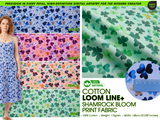 100% Cotton Loom Line+ Shamrock Bloom Print Fabric – 1200 - G.k Fashion Fabrics