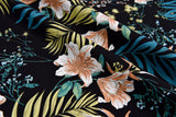 100% Cotton Loom Line Tiger Lily Fabric - 192 - G.k Fashion Fabrics Black - 2 / Price Per Half Yard Loom Line Cotton