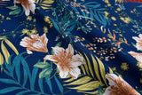 100% Cotton Loom Line Tiger Lily Fabric - 192 - G.k Fashion Fabrics Denim - 1 / Price Per Half Yard Loom Line Cotton