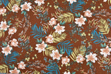 100% Cotton Loom Line Tiger Lily Fabric - 192 - G.k Fashion Fabrics Coffee / Price Per Half Yard Loom Line Cotton