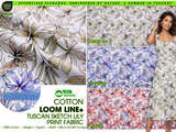 100% Cotton Loom Line+ Tuscan Sketch Lily Print Fabric – 900 - G.k Fashion Fabrics