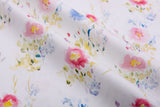 100% Cotton Loom Line+ Watercolor Floral Print Fabric – 1400 - G.k Fashion Fabrics