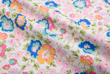 100% Cotton Loom Line Watercolor Meadow Print Fabric - 8357 - G.k Fashion Fabrics