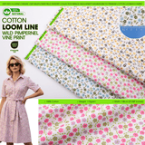 100% Cotton Loom Line Wild Pimpernel Vine Print Fabric - 8309 - G.k Fashion Fabrics