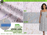 100% Cotton Loom Line+ Wildflower Herbarium Print Fabric – 100 - G.k Fashion Fabrics
