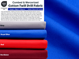 100% Cotton Twill Drill Fabric, Workwear Twill Fabric, Durable Fabric - G.k Fashion Fabrics