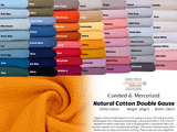 100% Natural Double Gauze Plain Fabric - G.k Fashion Fabrics