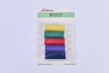 100% Polyester Sewing Thread – Set of 5 (3 Variations) - G.k Fashion Fabrics