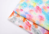 100% Pure Linen Stonewashed Rainbow Mist Print Fabric - 20819 - G.k Fashion Fabrics