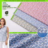 100% Cotton Loom Line Micro Botanical Print Fabric - 8292