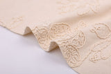 11 oz Natural Cotton Corded Embroidery Bull Denim Fabric, Unbleached Heavyweight Cotton - G.k Fashion Fabrics