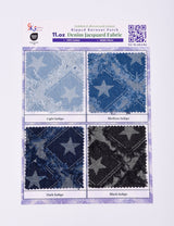 11 oz Washed Denim Jacquard Galaxy Stars Fabric – Combed & Mercerized – 7424 - G.k Fashion Fabrics