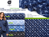 11 oz Washed Denim Jacquard Galaxy Stars Fabric – Combed & Mercerized – 7424 - G.k Fashion Fabrics