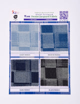11oz Washed Cotton Denim Checkerboard Jacquard Fabric – Combed & Mercerized - 7428 - G.k Fashion Fabrics
