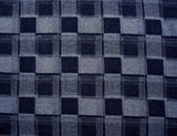 11oz Washed Cotton Denim Checkerboard Jacquard Fabric – Combed & Mercerized - 7428 - G.k Fashion Fabrics