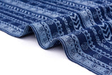 12 oz Washed Denim Jacquard Fabric, Combed & Mercerized Cotton Vintage Bohemian - G.k Fashion Fabrics