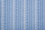 12 oz Washed Denim Jacquard Fabric, Combed & Mercerized Cotton Vintage Bohemian - G.k Fashion Fabrics