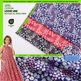 100% Cotton Loom Line Botanical Sprig Print Fabric - 8306