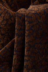 13oz Washed Denim Chenille Leopard Textured Jacquard Fabric - 7937 - G.k Fashion Fabrics