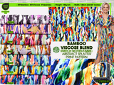 Bamboo Viscose Blend Stretch Woven Fabric – Abstract Splatter Print 7068/6612