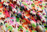 23 Momme Stretch Bamboo Silk Blend Fabric – Artistic Terrazzo Abstract Print - 7247 - G.k Fashion Fabrics