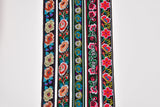 35 mm Ethnic Floral Woven Webbing Trim - G.k Fashion Fabrics