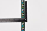 35 mm Ethnic Floral Woven Webbing Trim - G.k Fashion Fabrics