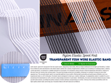 3.8cm Nylon Elastic Spool Knit – Transparent Fish Wire Elastic Band - G.k Fashion Fabrics