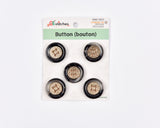 Gold Filigree Resin Buttons - #27