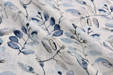 Linen Bamboo Natural Fabric Palmwater Leaf Pattern - 5487