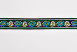 35 mm Ethnic Floral Woven Webbing Trim