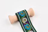 35 mm Ethnic Floral Woven Webbing Trim