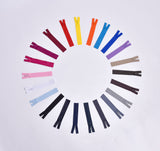 Fermetures éclair étanches à chaîne 20 cm sans butée