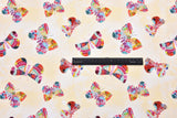 Quilted Cotton Woven Plain Textured Butterflies Digital Print Fabric - D#22